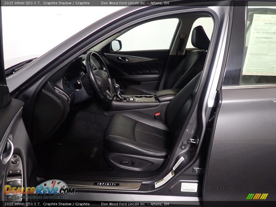 2015 Infiniti Q50 3.7 Graphite Shadow / Graphite Photo #24