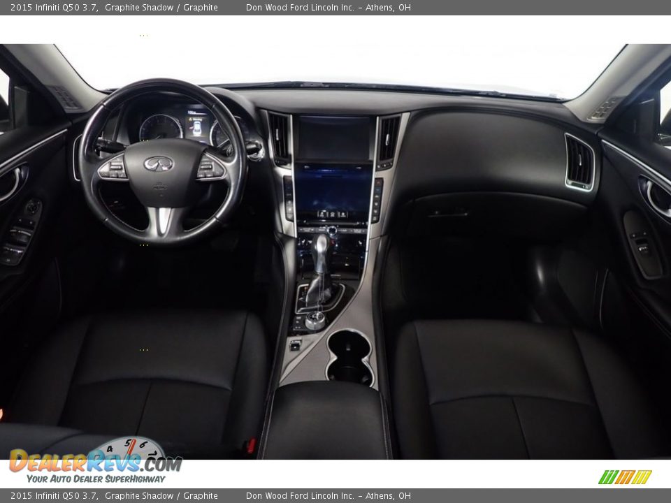 2015 Infiniti Q50 3.7 Graphite Shadow / Graphite Photo #26