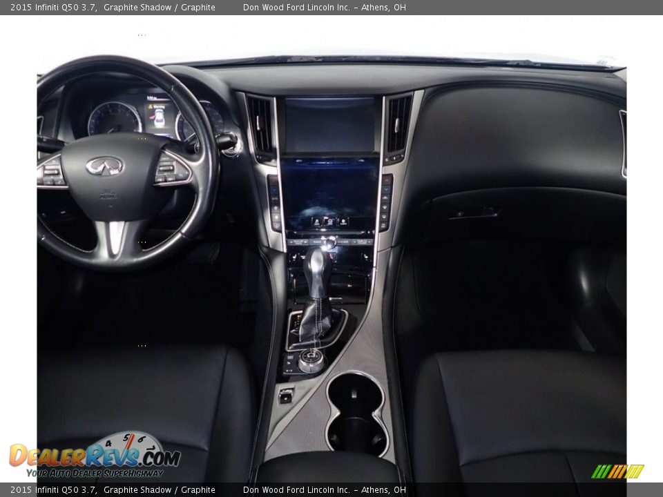 2015 Infiniti Q50 3.7 Graphite Shadow / Graphite Photo #27