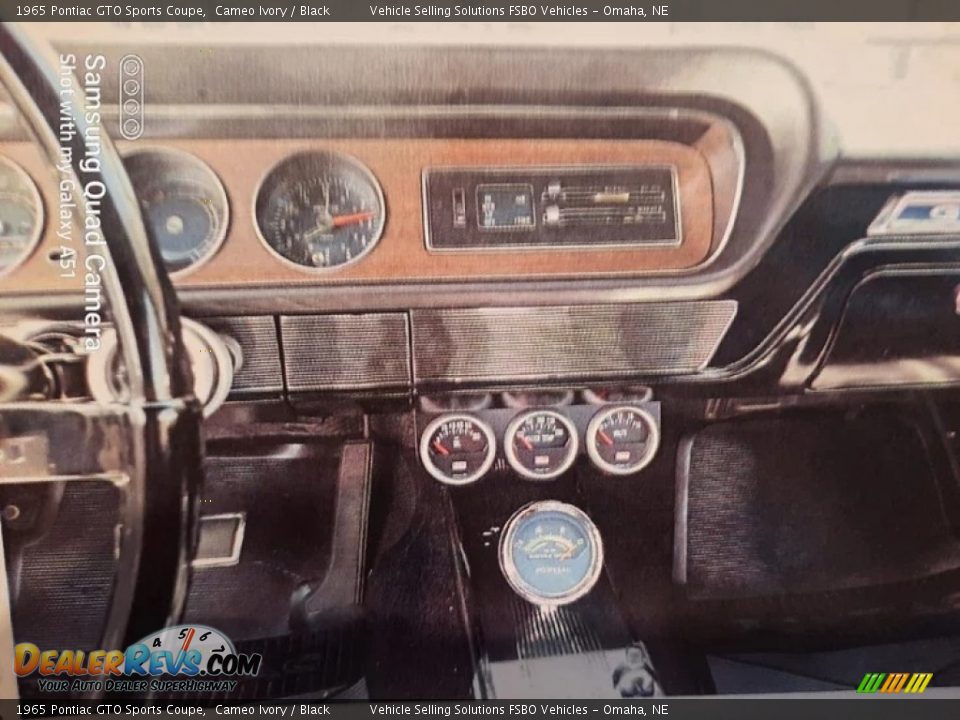 1965 Pontiac GTO Sports Coupe Cameo Ivory / Black Photo #4
