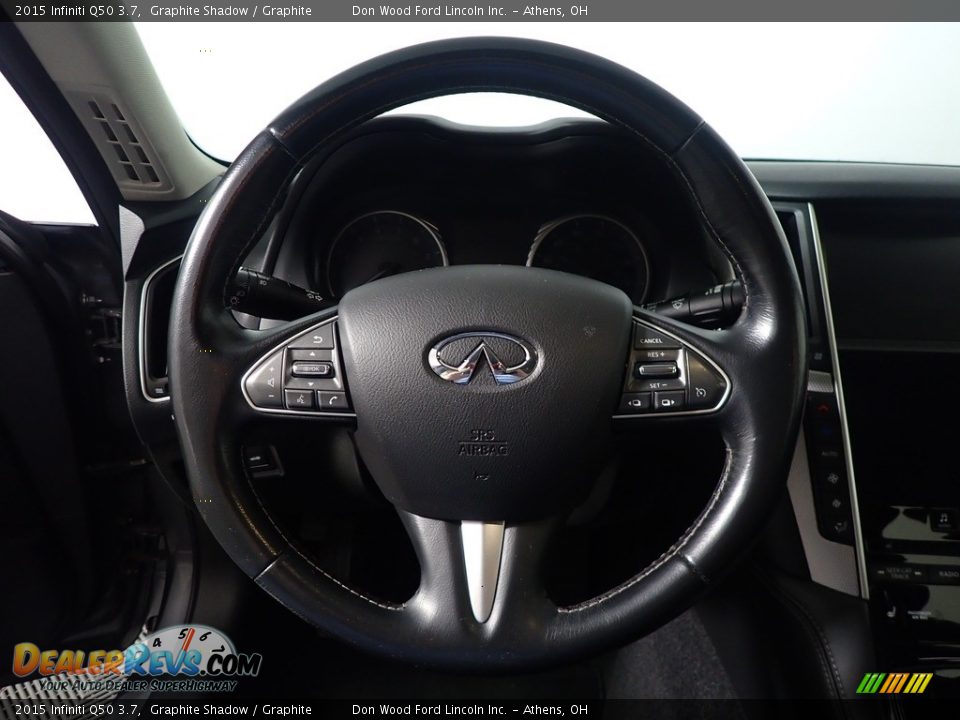 2015 Infiniti Q50 3.7 Graphite Shadow / Graphite Photo #29