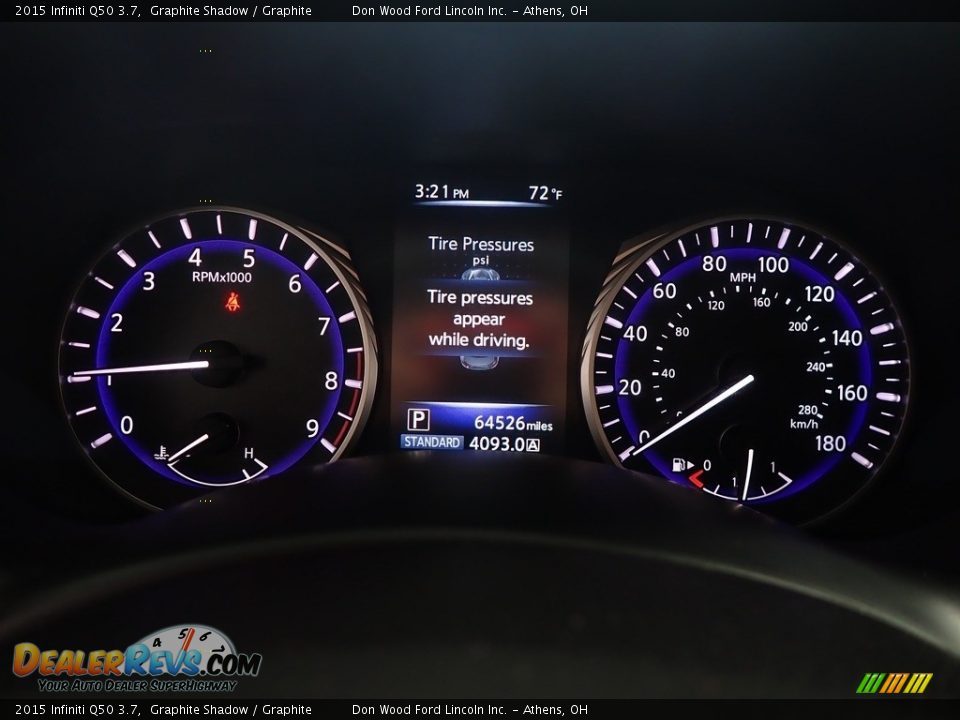 2015 Infiniti Q50 3.7 Graphite Shadow / Graphite Photo #30