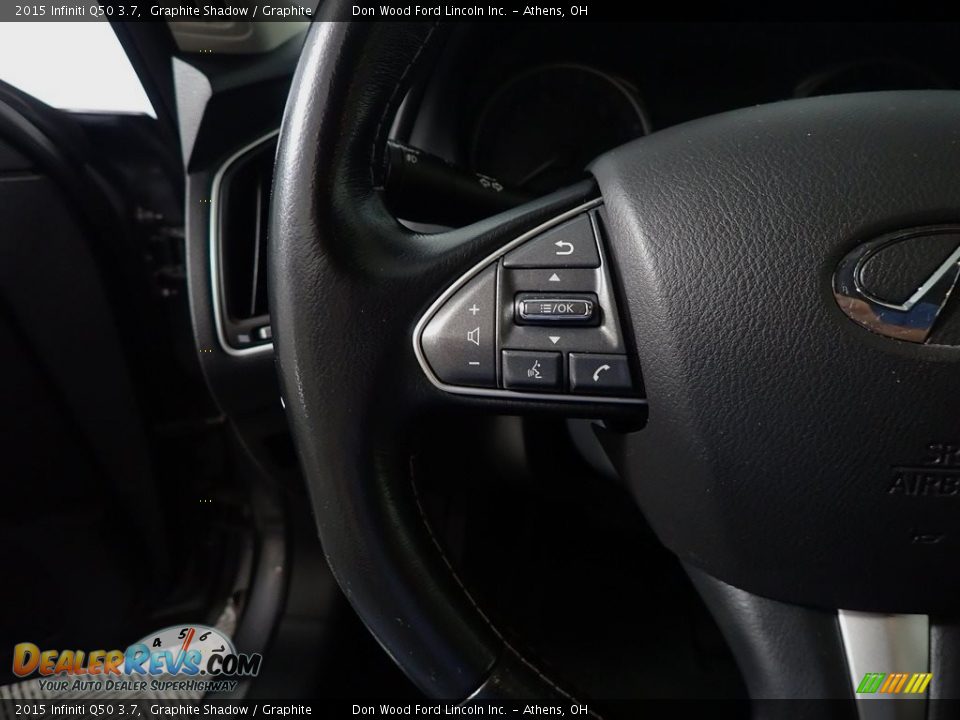 2015 Infiniti Q50 3.7 Graphite Shadow / Graphite Photo #31