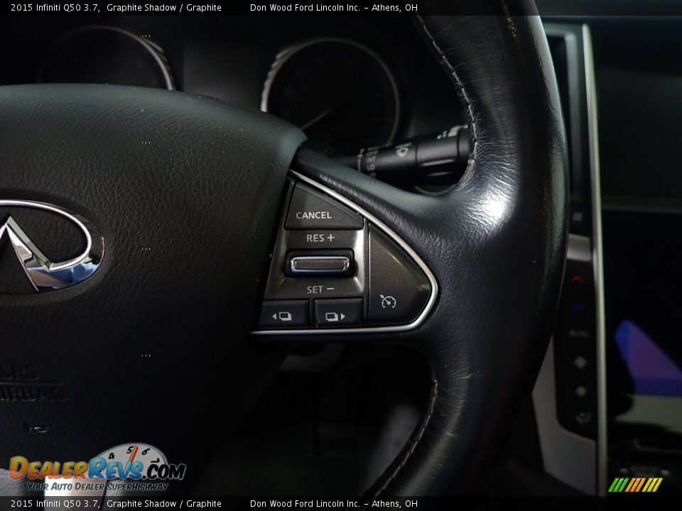 2015 Infiniti Q50 3.7 Graphite Shadow / Graphite Photo #32