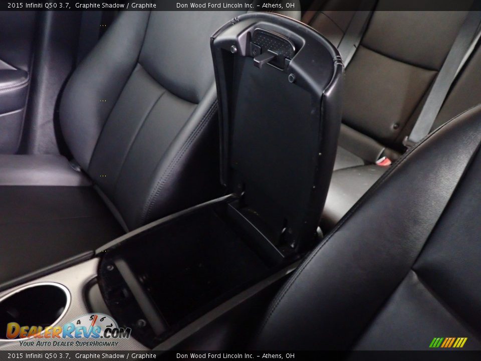 2015 Infiniti Q50 3.7 Graphite Shadow / Graphite Photo #34