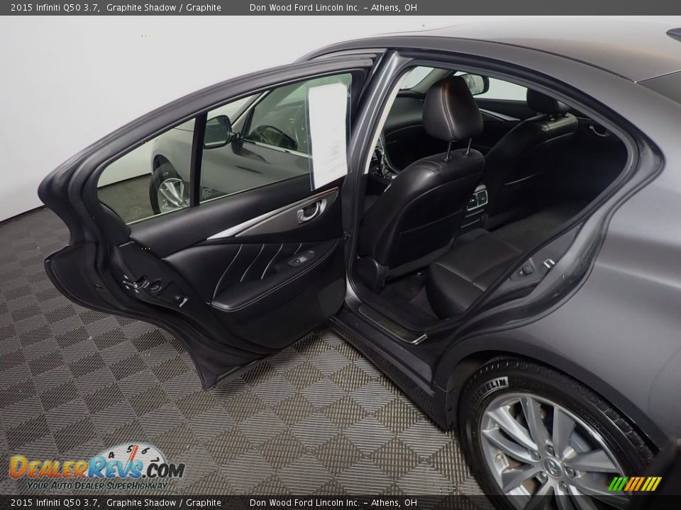 2015 Infiniti Q50 3.7 Graphite Shadow / Graphite Photo #35