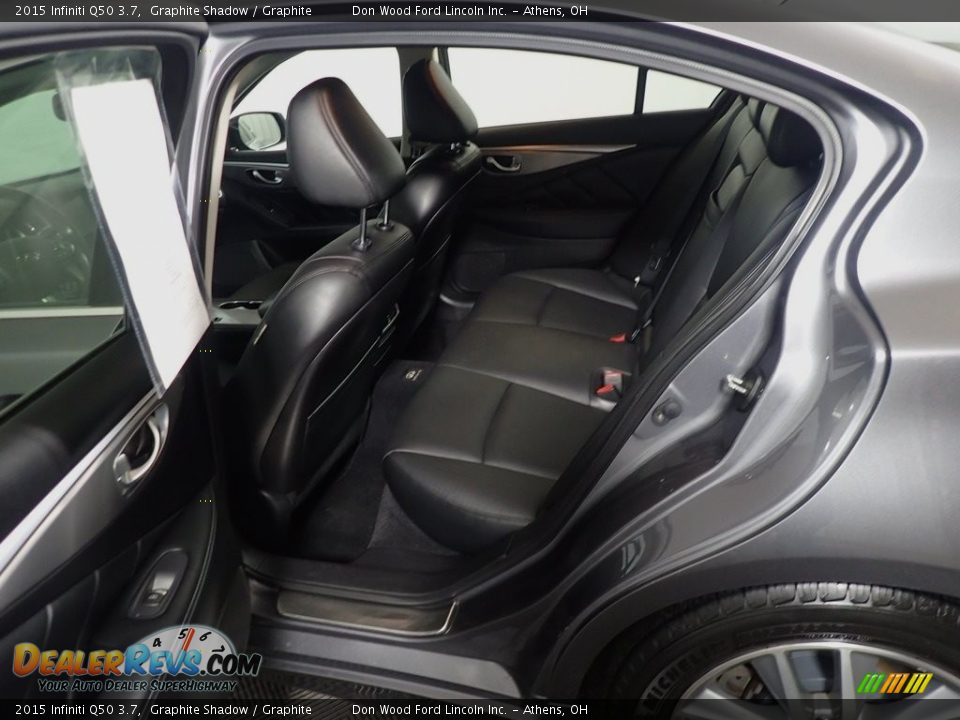 2015 Infiniti Q50 3.7 Graphite Shadow / Graphite Photo #36