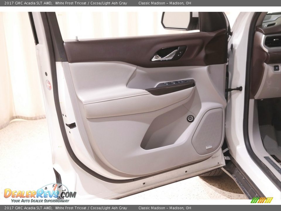 2017 GMC Acadia SLT AWD White Frost Tricoat / Cocoa/Light Ash Gray Photo #4