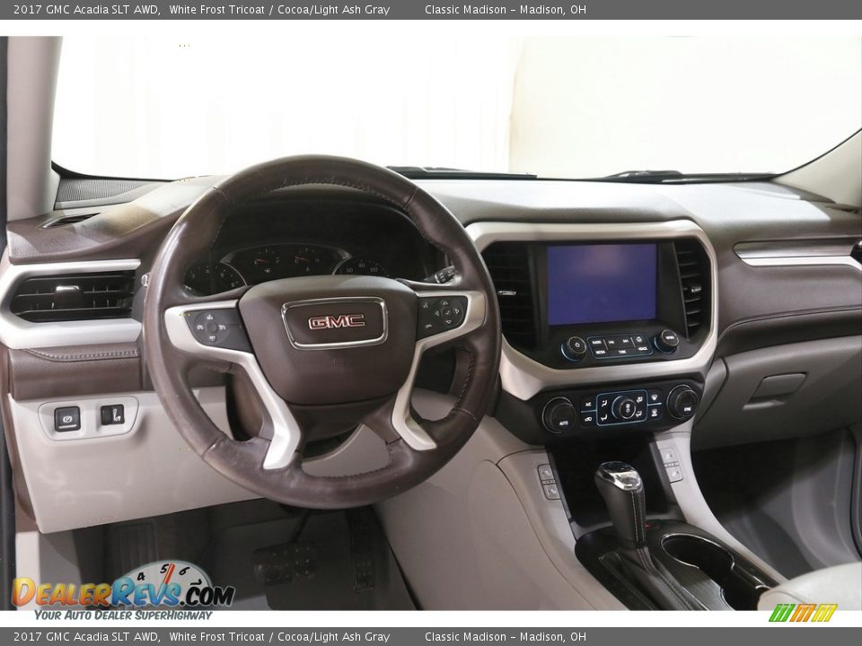 2017 GMC Acadia SLT AWD White Frost Tricoat / Cocoa/Light Ash Gray Photo #6
