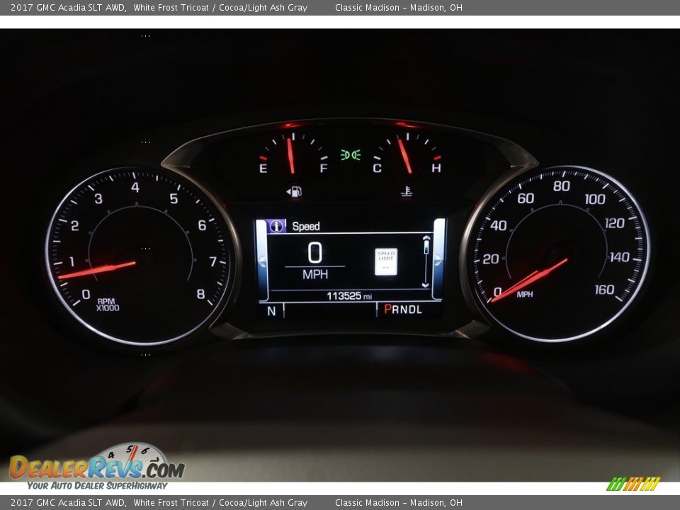 2017 GMC Acadia SLT AWD White Frost Tricoat / Cocoa/Light Ash Gray Photo #8