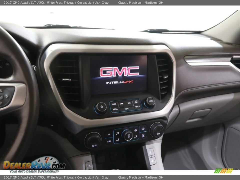 2017 GMC Acadia SLT AWD White Frost Tricoat / Cocoa/Light Ash Gray Photo #9