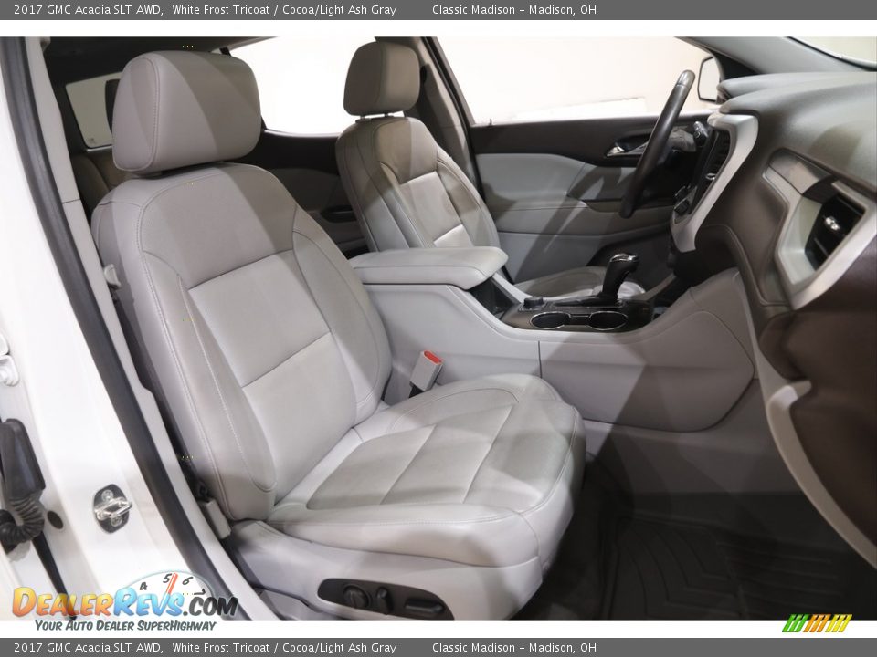 2017 GMC Acadia SLT AWD White Frost Tricoat / Cocoa/Light Ash Gray Photo #16