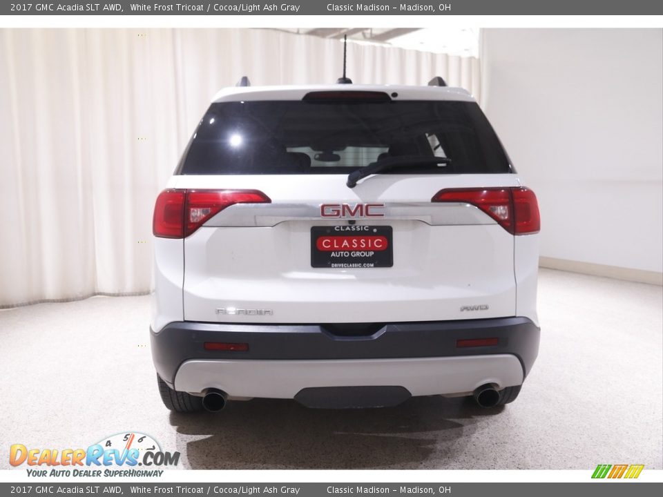 2017 GMC Acadia SLT AWD White Frost Tricoat / Cocoa/Light Ash Gray Photo #20