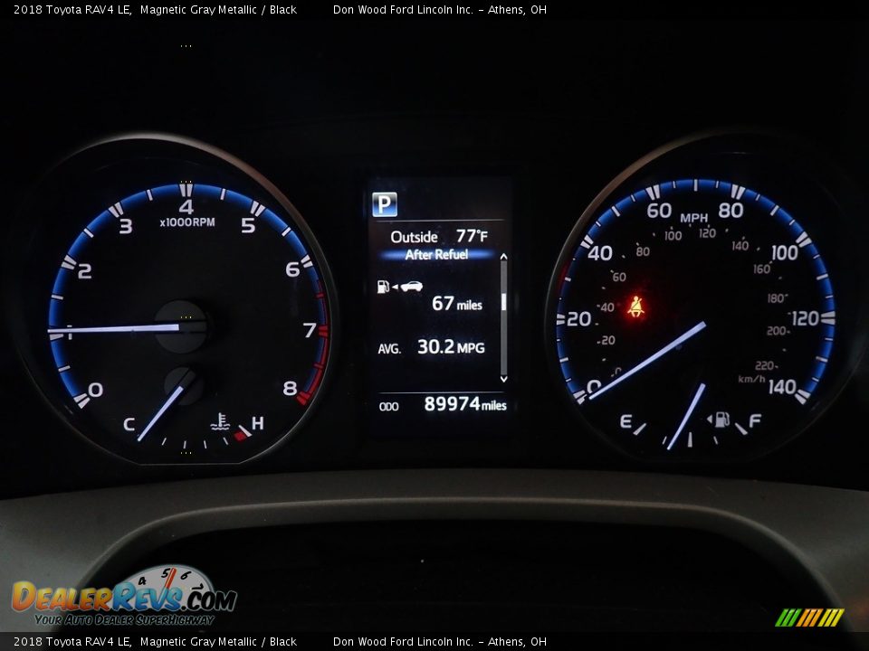 2018 Toyota RAV4 LE Magnetic Gray Metallic / Black Photo #28