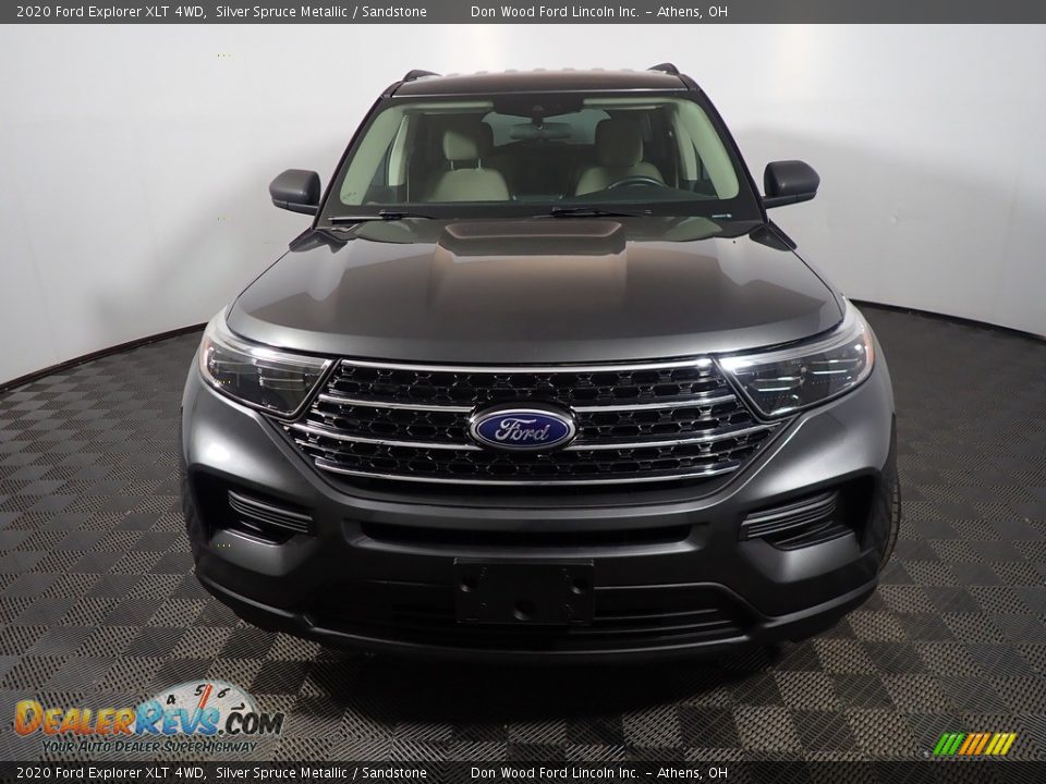 2020 Ford Explorer XLT 4WD Silver Spruce Metallic / Sandstone Photo #5