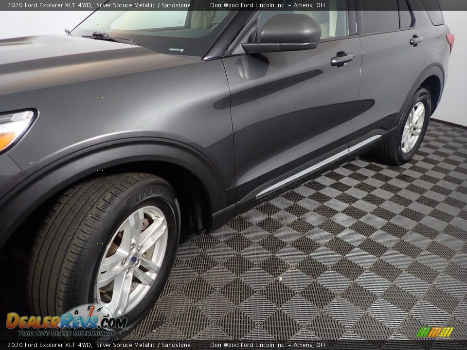 2020 Ford Explorer XLT 4WD Silver Spruce Metallic / Sandstone Photo #10