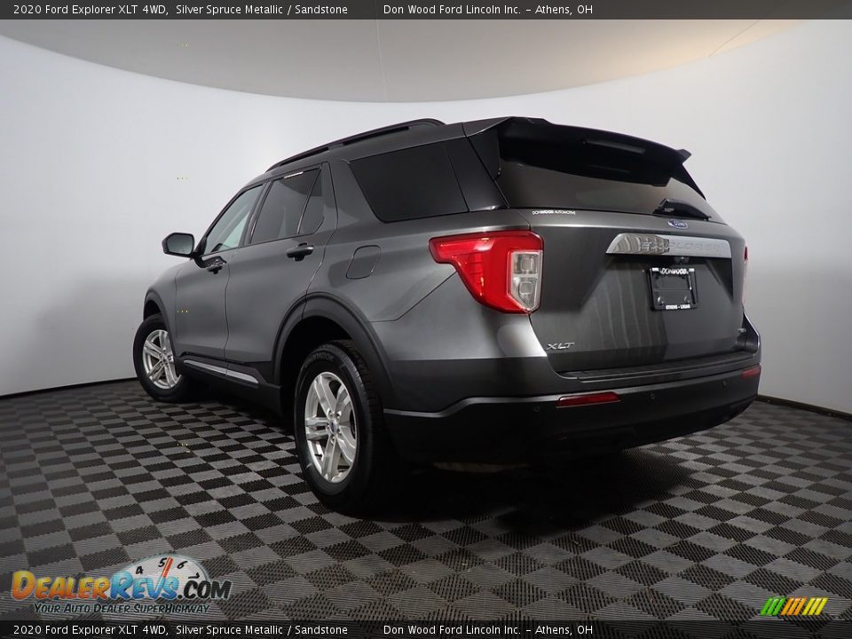 2020 Ford Explorer XLT 4WD Silver Spruce Metallic / Sandstone Photo #11