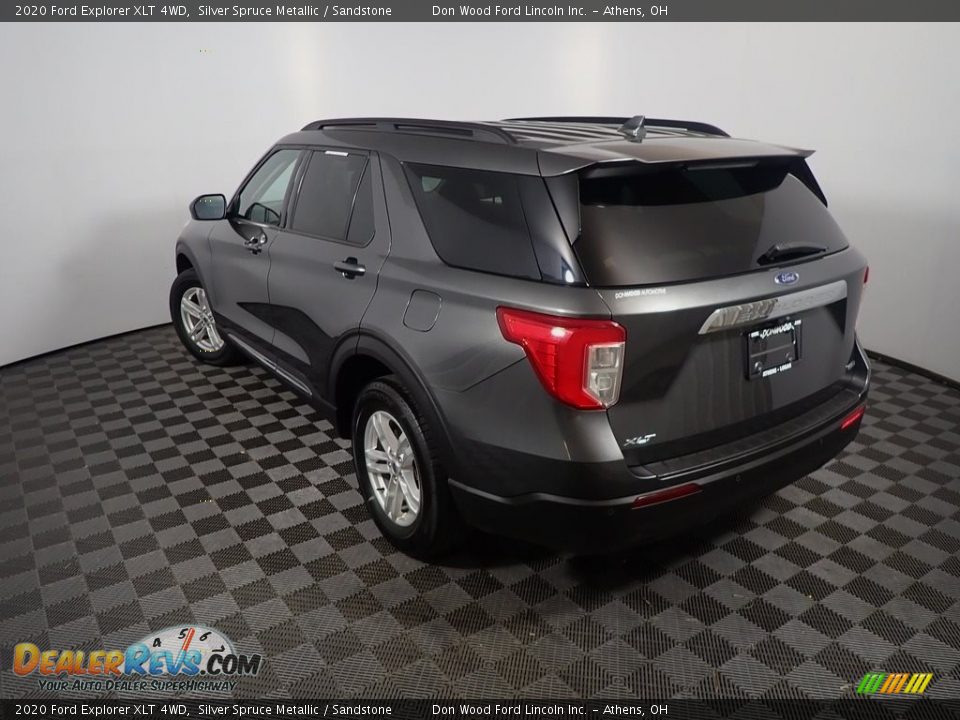 2020 Ford Explorer XLT 4WD Silver Spruce Metallic / Sandstone Photo #12