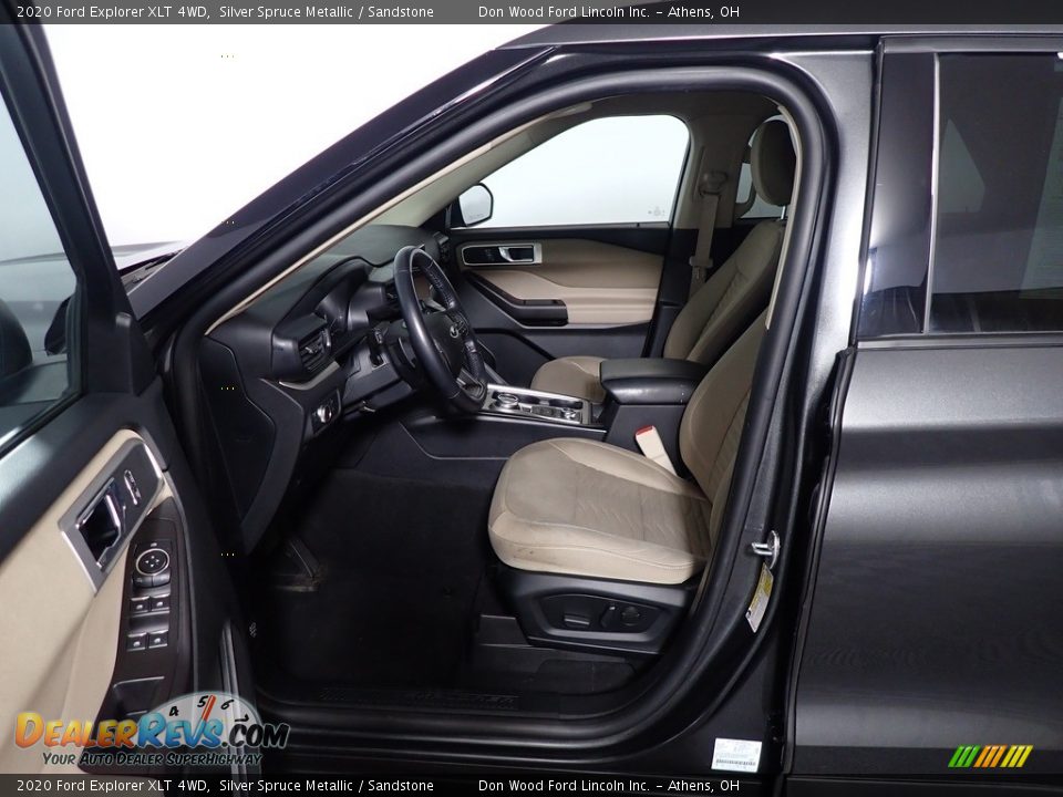 2020 Ford Explorer XLT 4WD Silver Spruce Metallic / Sandstone Photo #24