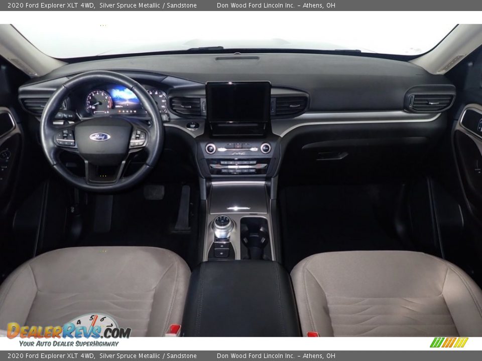 2020 Ford Explorer XLT 4WD Silver Spruce Metallic / Sandstone Photo #26