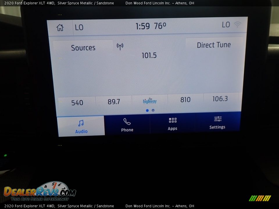 2020 Ford Explorer XLT 4WD Silver Spruce Metallic / Sandstone Photo #28