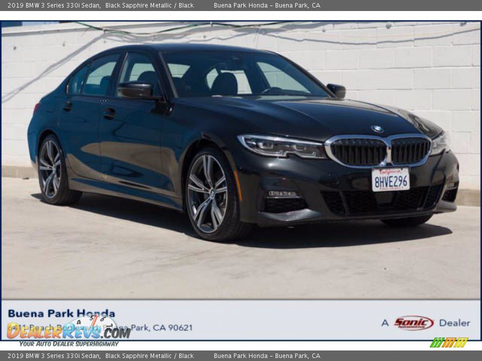 2019 BMW 3 Series 330i Sedan Black Sapphire Metallic / Black Photo #1