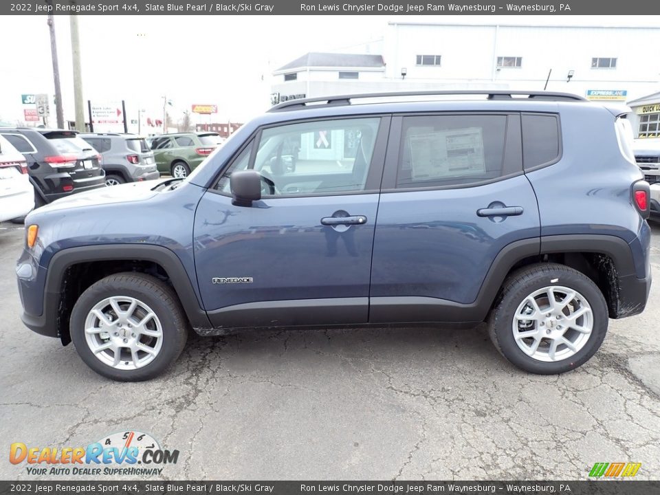 2022 Jeep Renegade Sport 4x4 Slate Blue Pearl / Black/Ski Gray Photo #2