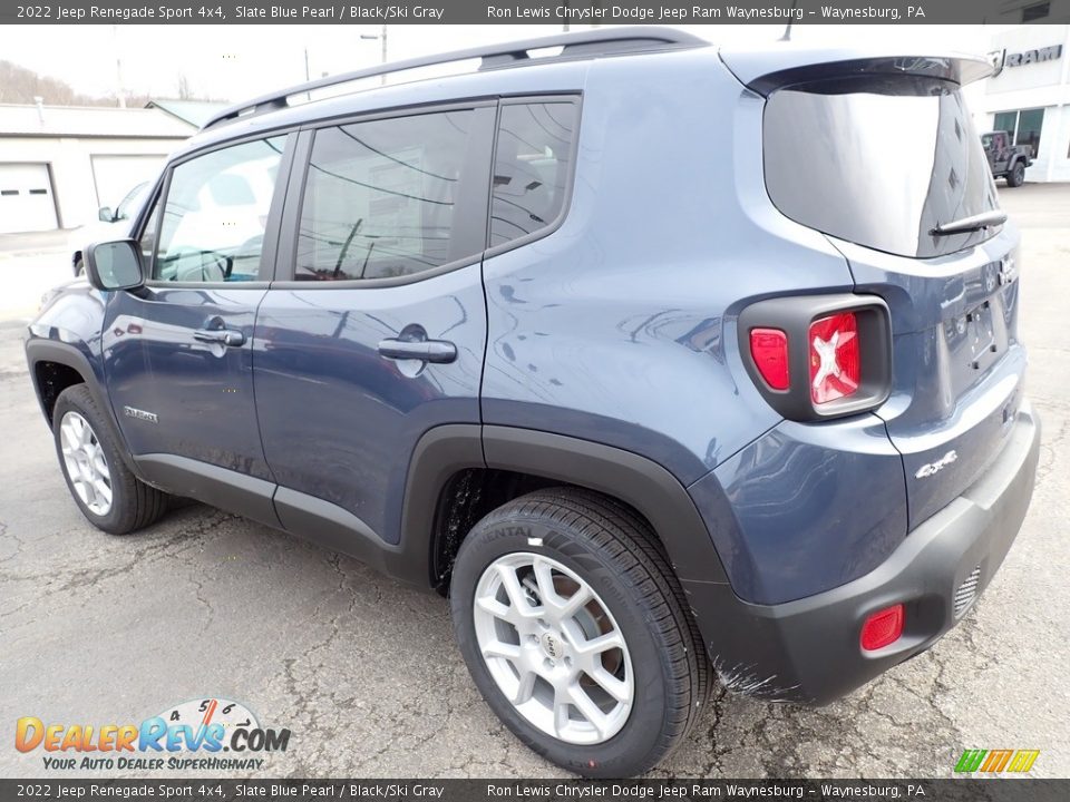 2022 Jeep Renegade Sport 4x4 Slate Blue Pearl / Black/Ski Gray Photo #3