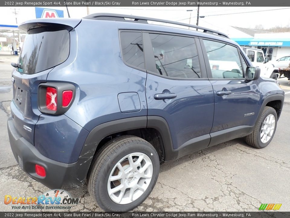 2022 Jeep Renegade Sport 4x4 Slate Blue Pearl / Black/Ski Gray Photo #6