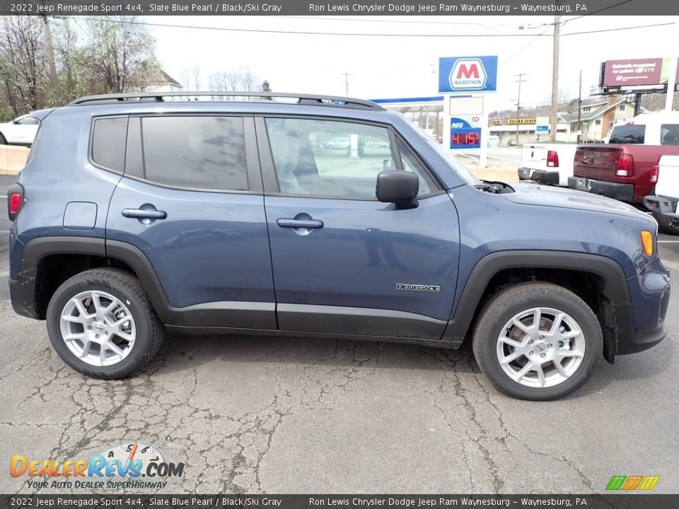 2022 Jeep Renegade Sport 4x4 Slate Blue Pearl / Black/Ski Gray Photo #7