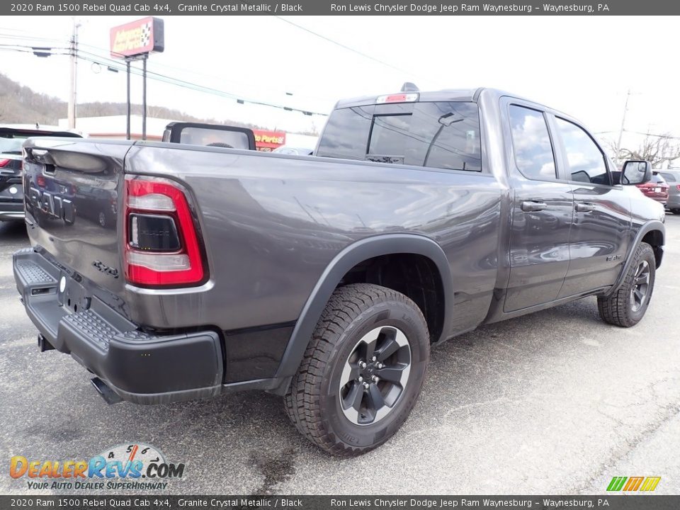 2020 Ram 1500 Rebel Quad Cab 4x4 Granite Crystal Metallic / Black Photo #5