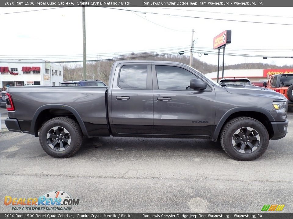 2020 Ram 1500 Rebel Quad Cab 4x4 Granite Crystal Metallic / Black Photo #6