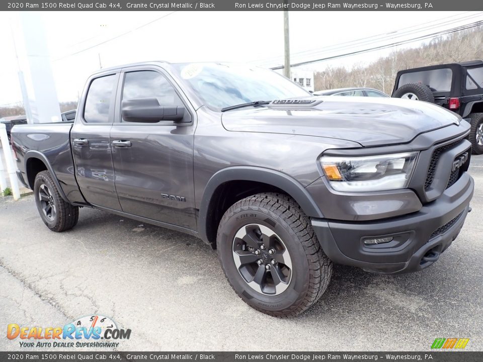 2020 Ram 1500 Rebel Quad Cab 4x4 Granite Crystal Metallic / Black Photo #7