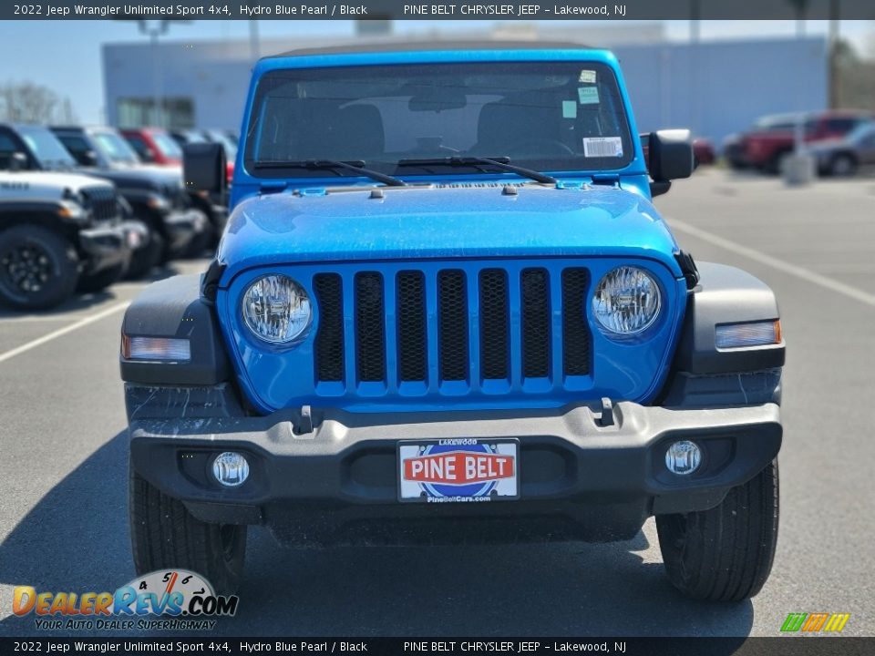 2022 Jeep Wrangler Unlimited Sport 4x4 Hydro Blue Pearl / Black Photo #3