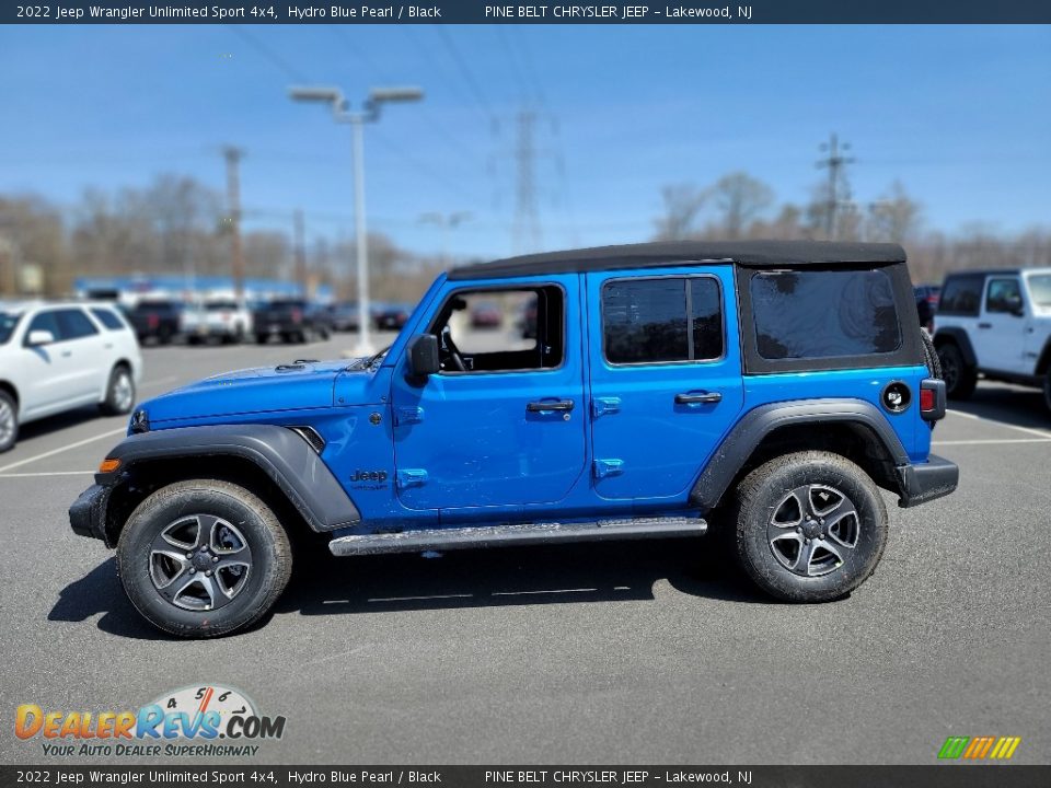 Hydro Blue Pearl 2022 Jeep Wrangler Unlimited Sport 4x4 Photo #4