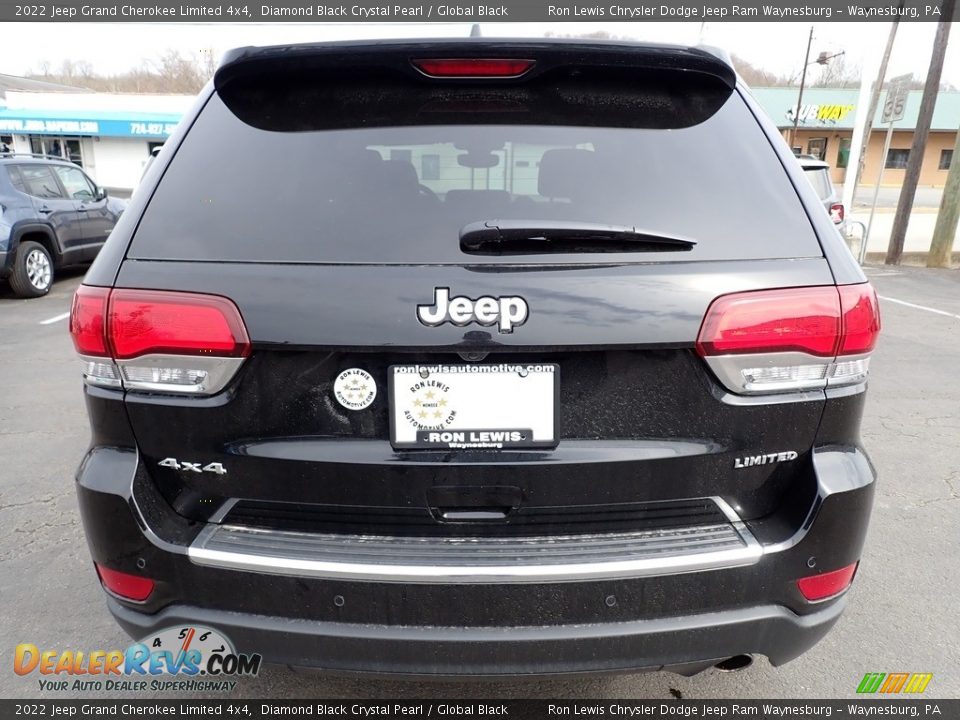 2022 Jeep Grand Cherokee Limited 4x4 Diamond Black Crystal Pearl / Global Black Photo #4