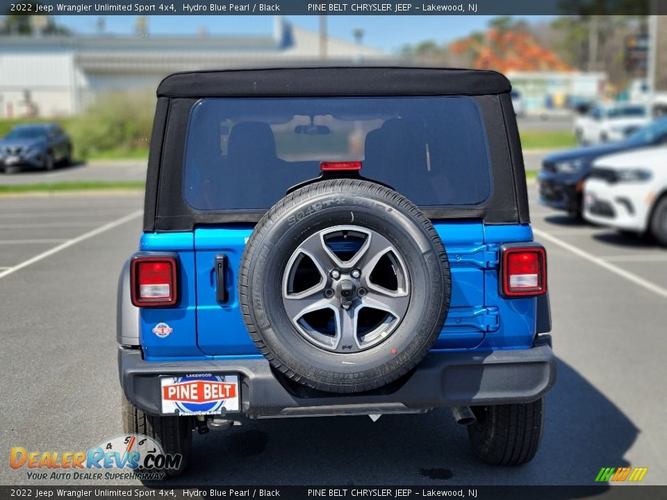 2022 Jeep Wrangler Unlimited Sport 4x4 Hydro Blue Pearl / Black Photo #7
