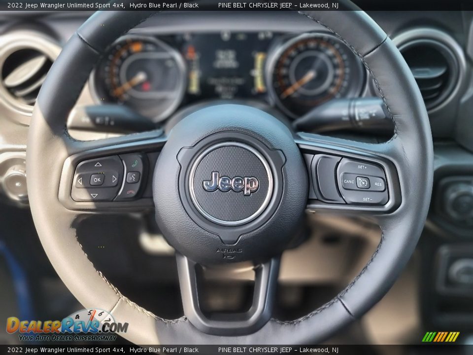 2022 Jeep Wrangler Unlimited Sport 4x4 Hydro Blue Pearl / Black Photo #11