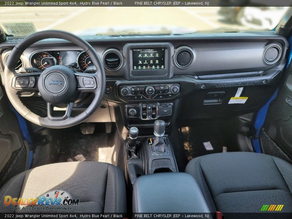 2022 Jeep Wrangler Unlimited Sport 4x4 Hydro Blue Pearl / Black Photo #13