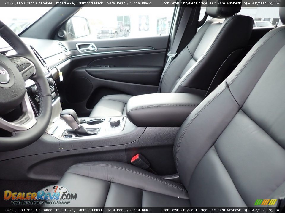 2022 Jeep Grand Cherokee Limited 4x4 Diamond Black Crystal Pearl / Global Black Photo #11