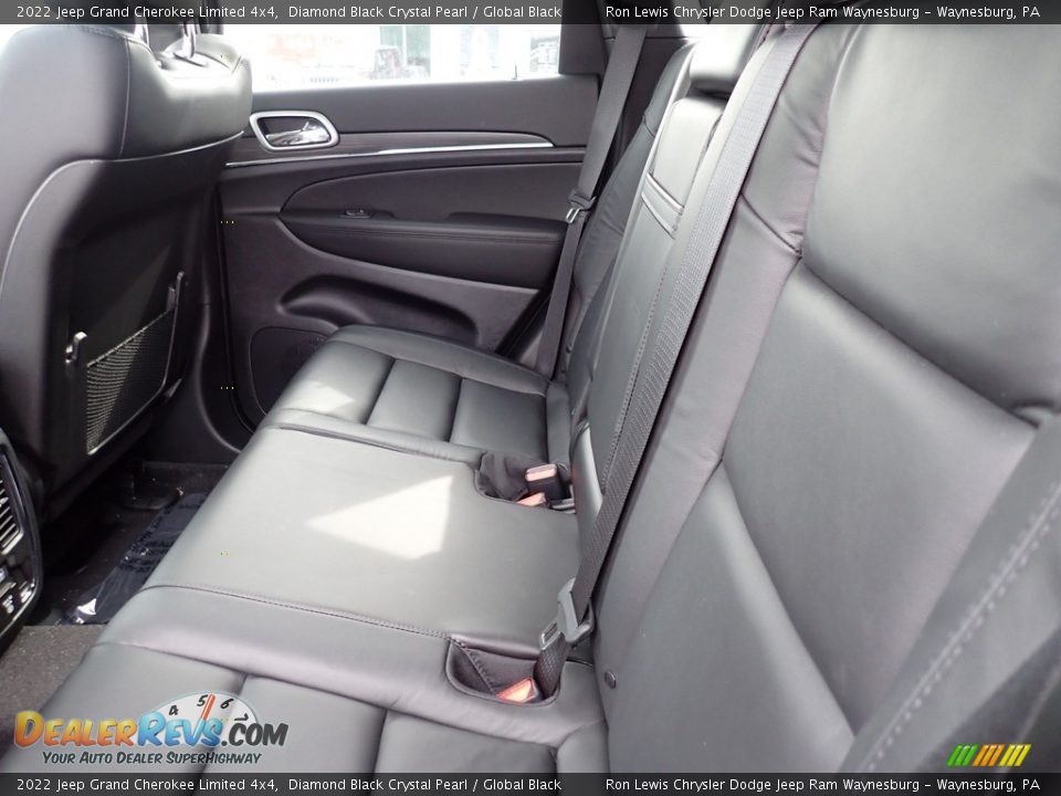 2022 Jeep Grand Cherokee Limited 4x4 Diamond Black Crystal Pearl / Global Black Photo #12