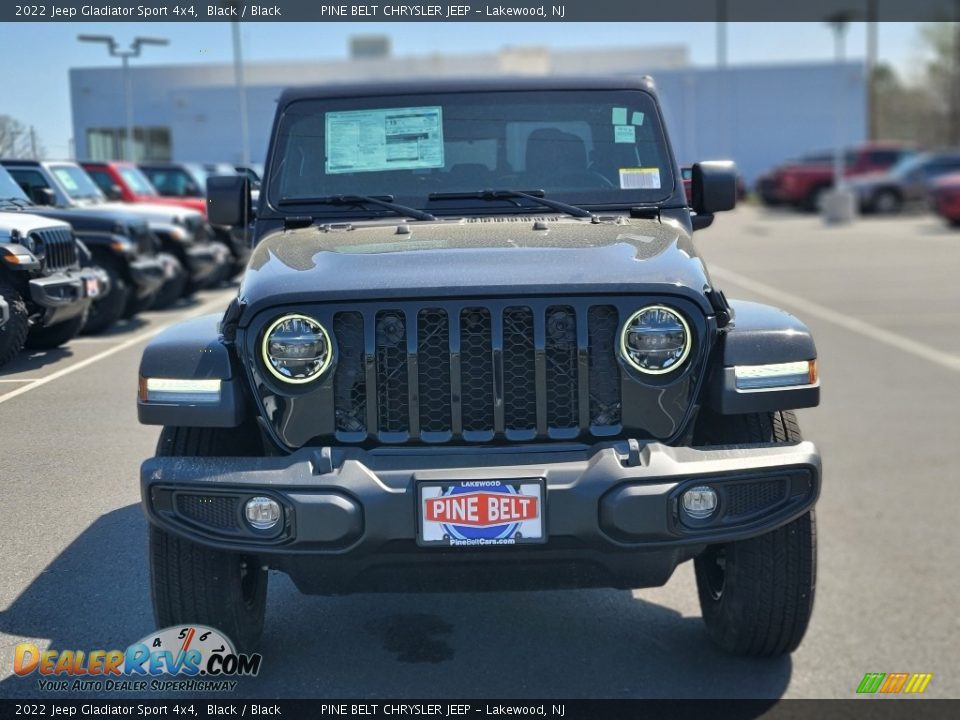 2022 Jeep Gladiator Sport 4x4 Black / Black Photo #3