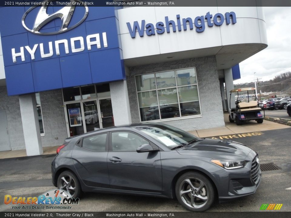 2021 Hyundai Veloster 2.0 Thunder Gray / Black Photo #2