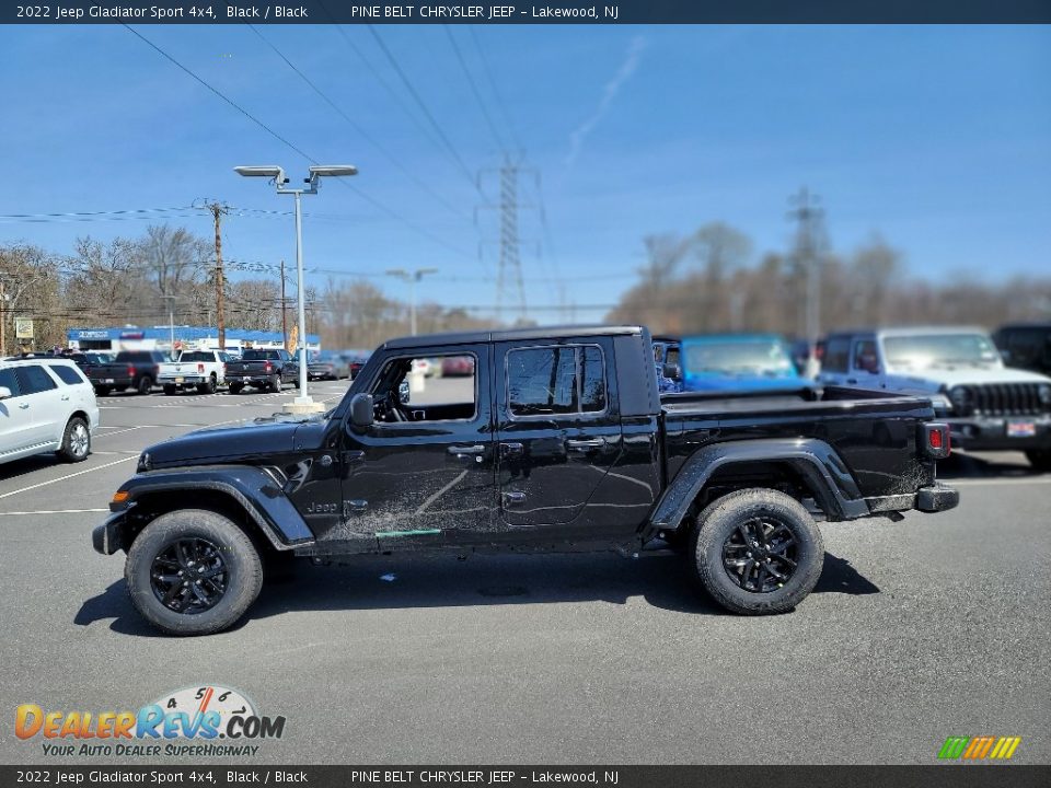 2022 Jeep Gladiator Sport 4x4 Black / Black Photo #4