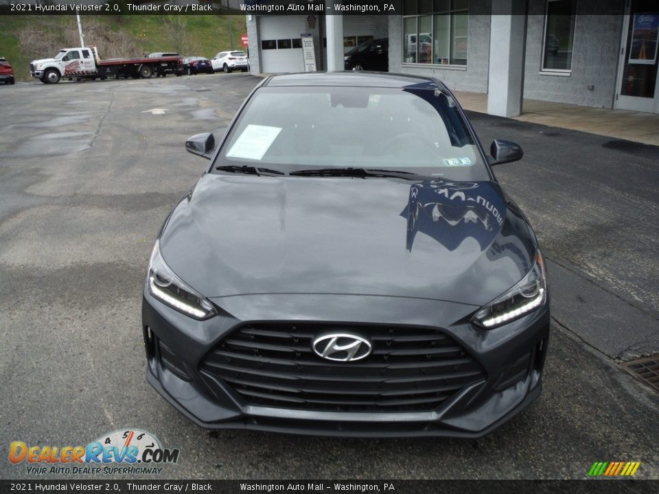 2021 Hyundai Veloster 2.0 Thunder Gray / Black Photo #3