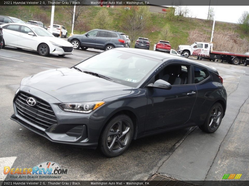 2021 Hyundai Veloster 2.0 Thunder Gray / Black Photo #4