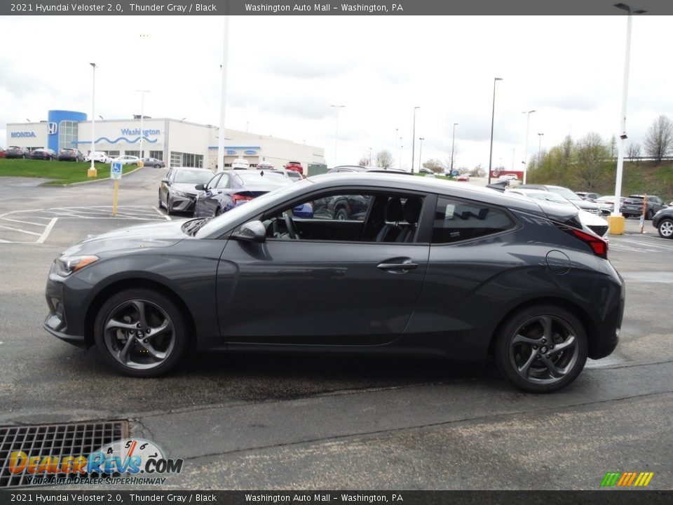 2021 Hyundai Veloster 2.0 Thunder Gray / Black Photo #5