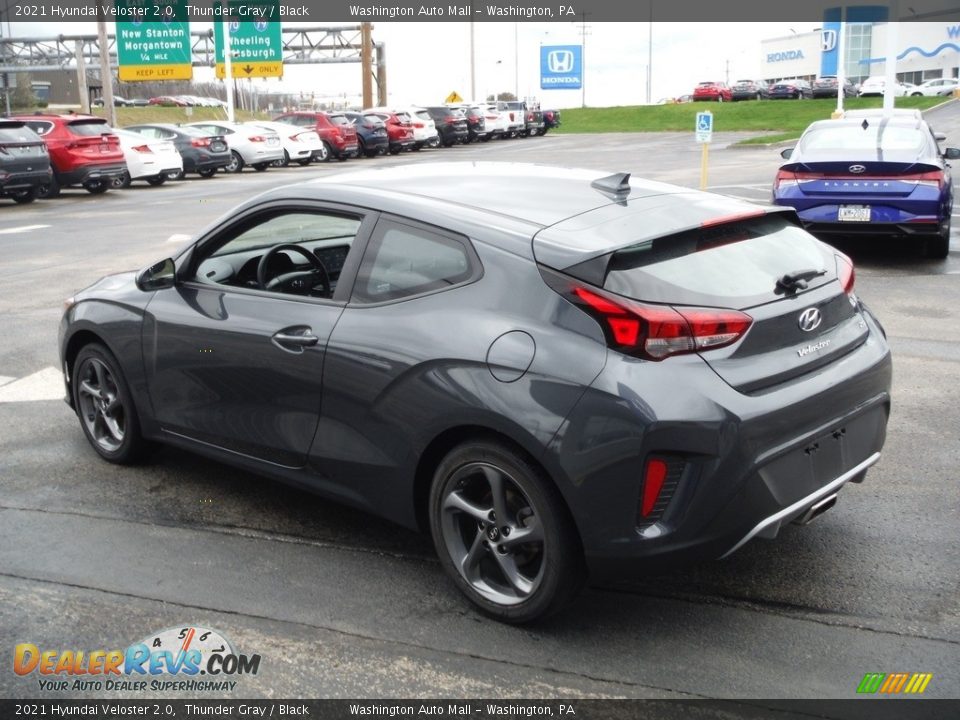 2021 Hyundai Veloster 2.0 Thunder Gray / Black Photo #6