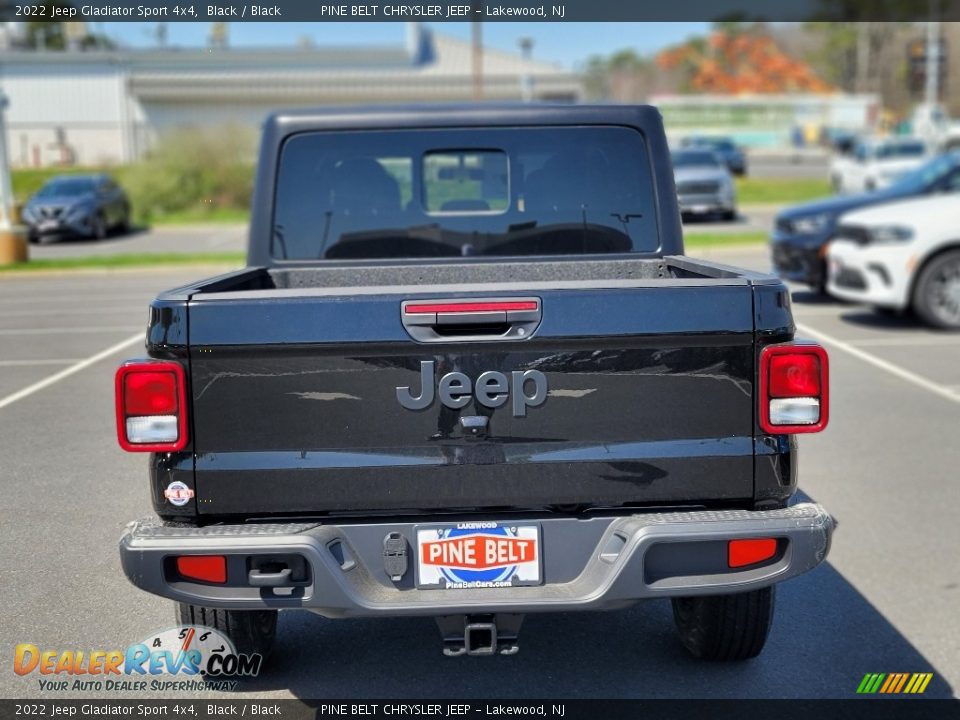 2022 Jeep Gladiator Sport 4x4 Black / Black Photo #7