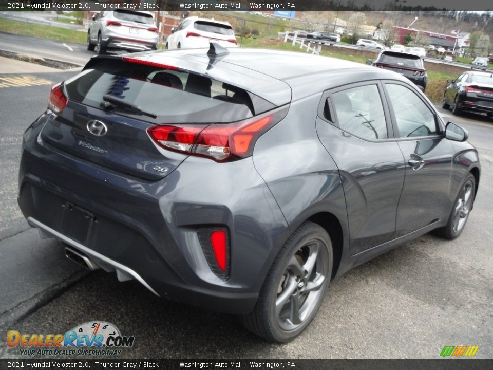 2021 Hyundai Veloster 2.0 Thunder Gray / Black Photo #8